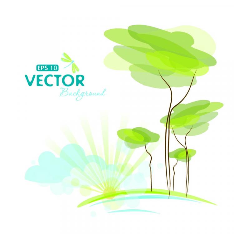 free vector Pale cartoon background 02 vector
